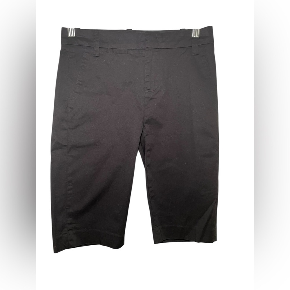 Vince New NWT Black Cotton Coin Pocket Bermuda Shorts Size 00 - Picture 3 of 7